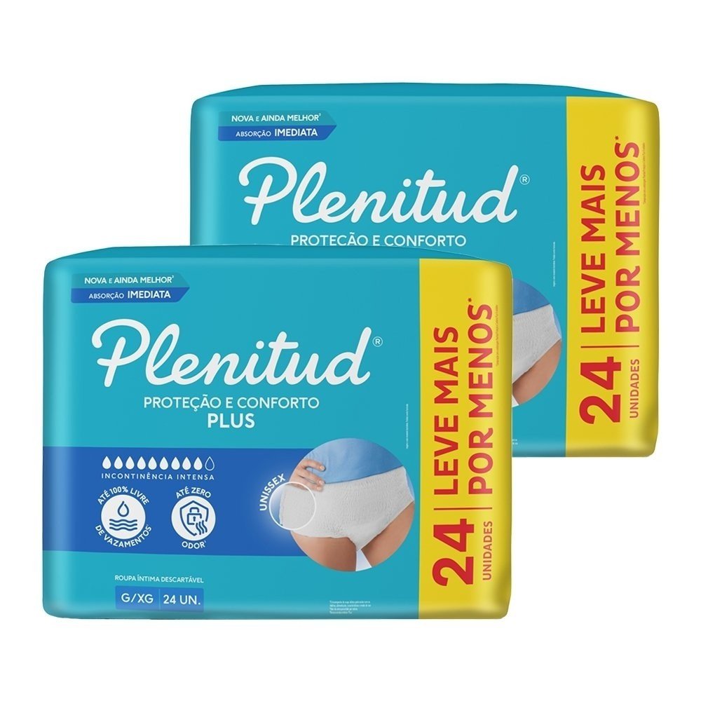 Plenitud Plus: Proteção e Conforto G/XG (48 Tiras)