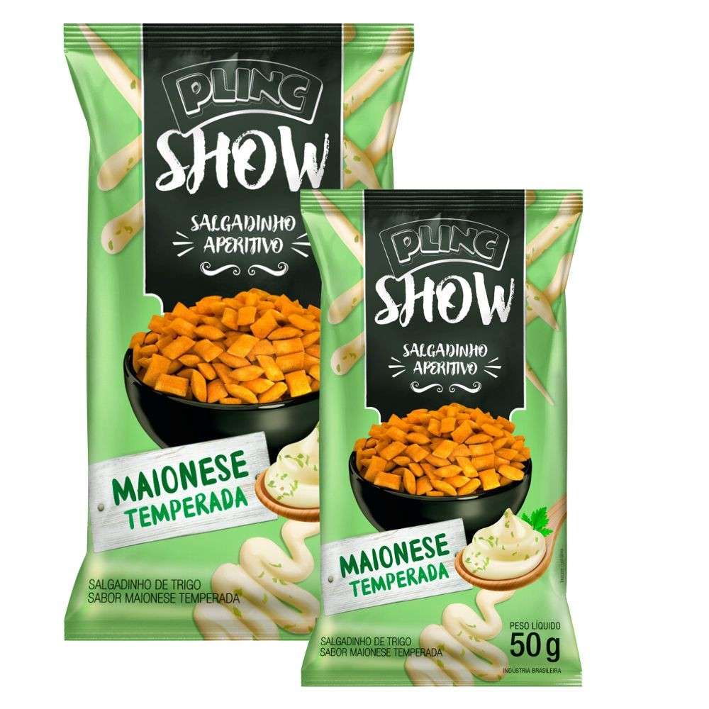 Plinc Show Maionese: Kit 2 Salgadinhos Irresistíveis!