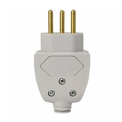 Plug Macho Pial: 20A, 250V – Segurança e Praticidade