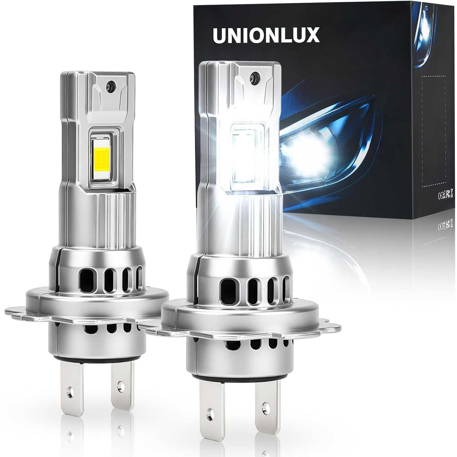 Unionlux Lâmpadas H7 Super Brilho 6500K - Farol de Neblina Mini Plug and Play (2 Unidades)