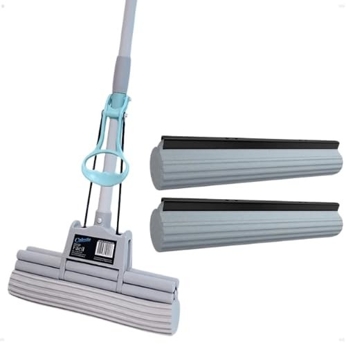 Kit Mop Rodo Limpeza Geral Plus - Lava e Seca com 3 Refis Original