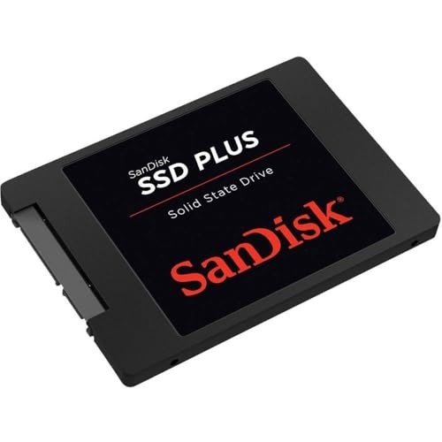 SanDisk SD Plus, 480GB, SATA, Leitura 535MB/s, Gravação 445MB/s, SDSSDA-480G-G26, Preto