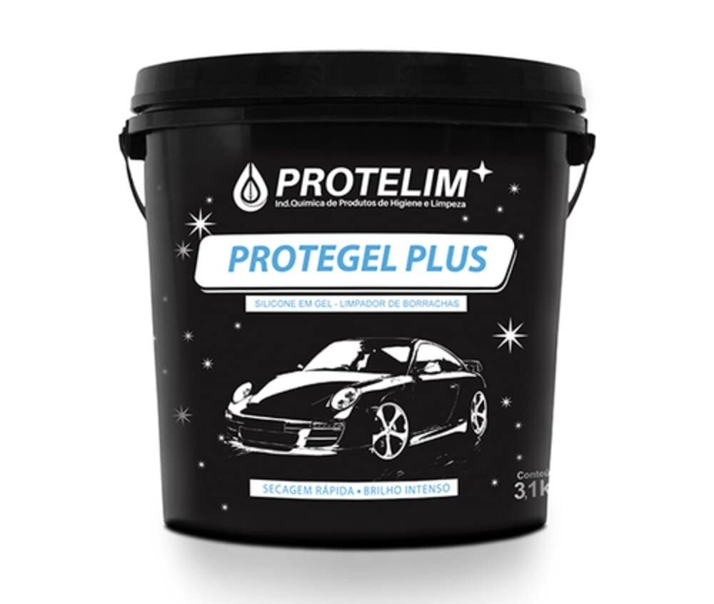 Silicone Gel Protegel Plus 3,1kg: Brilho e Proteção Duradoura para seu Veículo