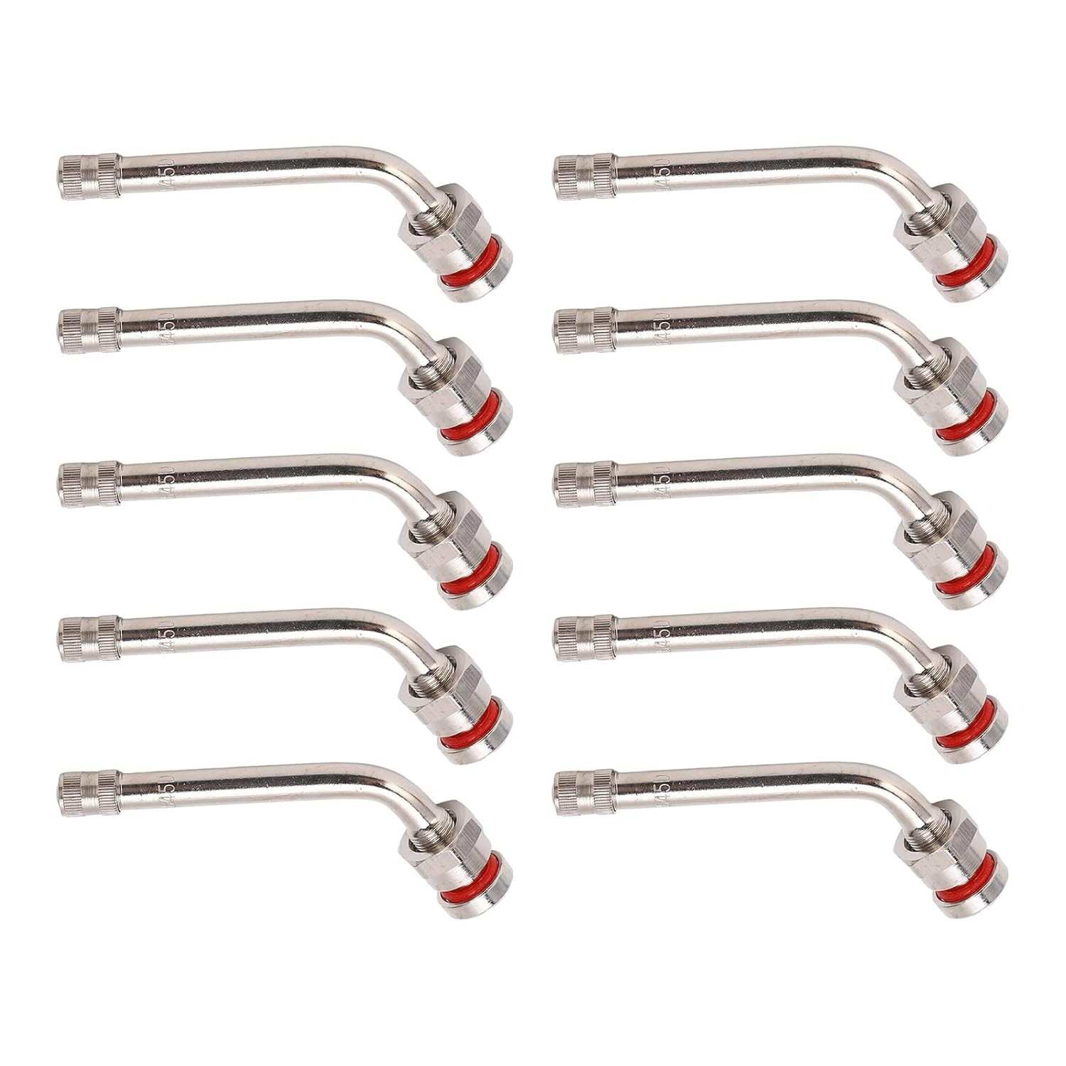 Kit 10 Válvulas Pneu Caminhão Lyrlody 60° Alumínio para Rodas Alcoa 22.5"/24.5" - Durabilidade e Segurança