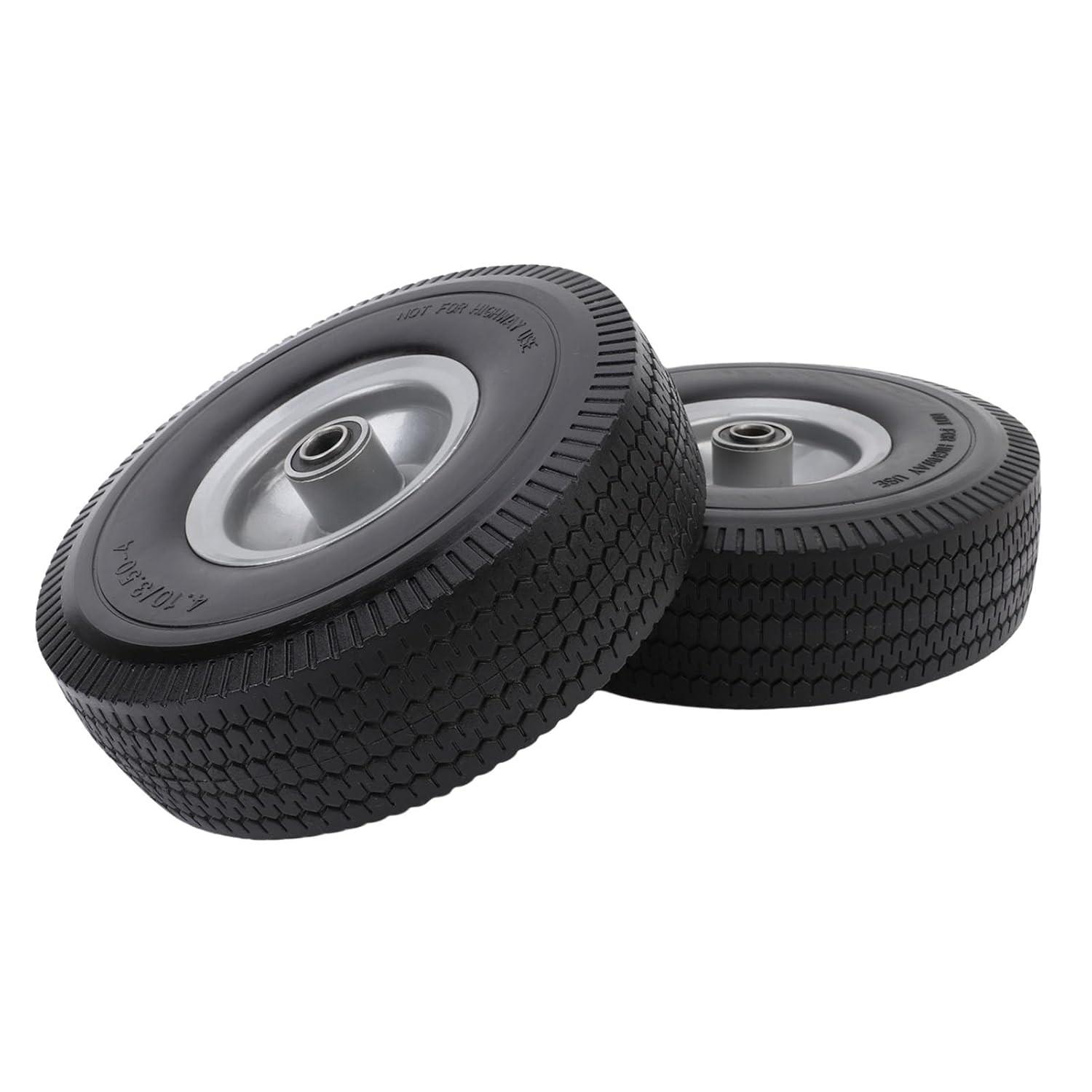 Pneu Borracha Sólida 4.10/3.50-4 (10") - Durabilidade e Performance para Carrinhos e Reboques