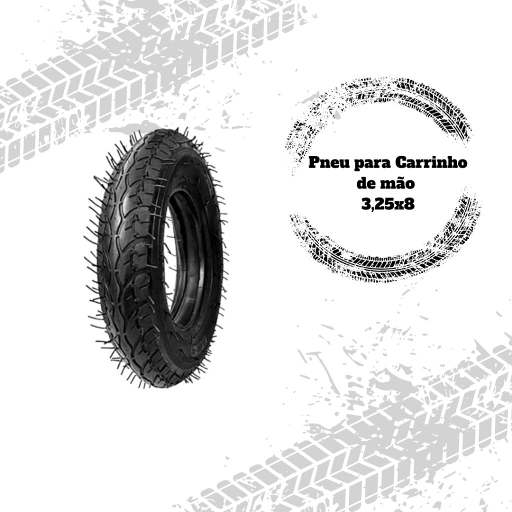 Pneu Carrinho Mão 3.25x8: Força e Durabilidade!