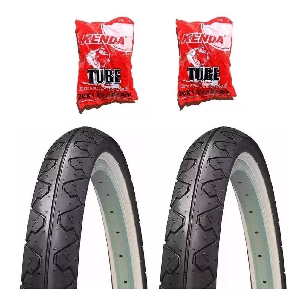 Pneu Kenda Retro Bike: Aro 26x1.95 + 2 Câmaras