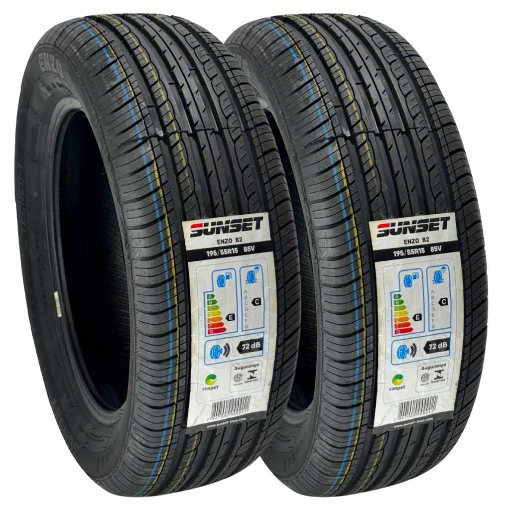 Pneus 195/55 R15 Sunset Enzo B2: Segurança e Desempenho