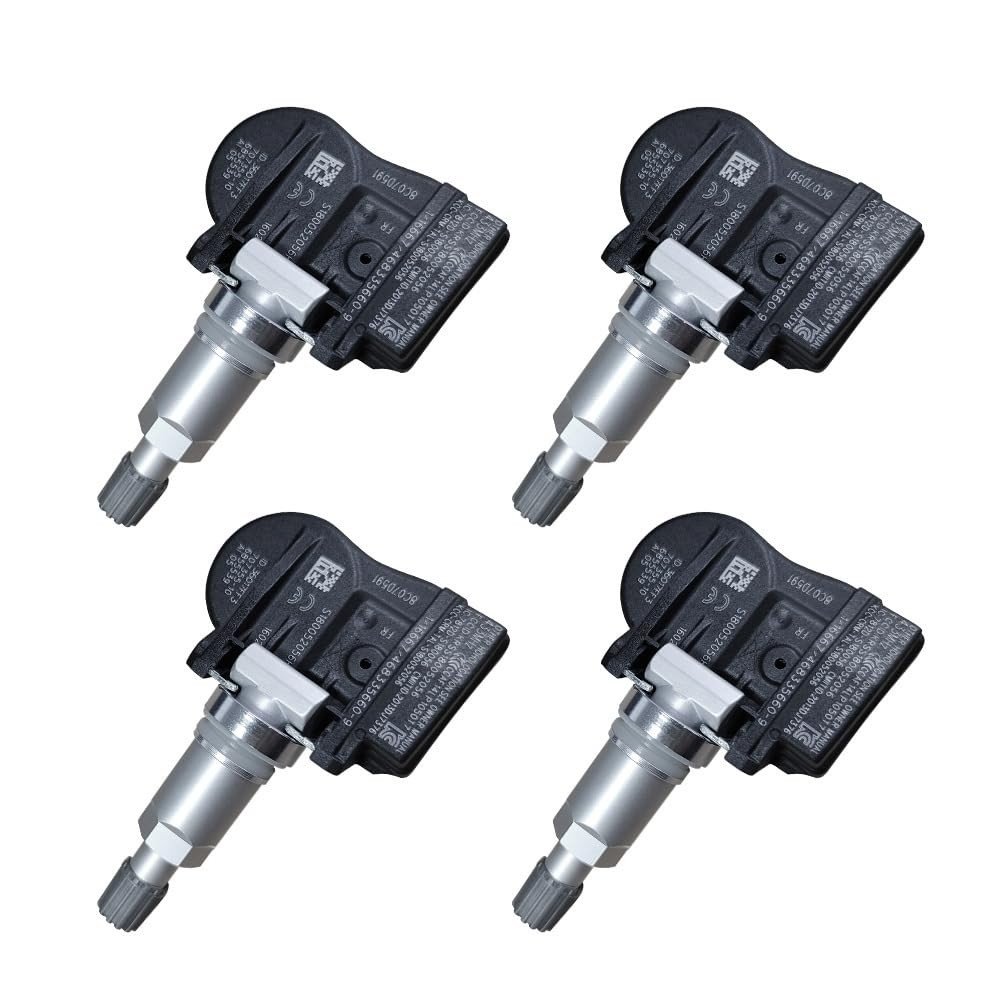 Sensor De Pressão Dos Pneus 4Pcs 50554747 433Mhz para Maserati para Alfa Romeo para Chrysler para Dodge para Jeep Ram para Fiat Winnebago S180245002