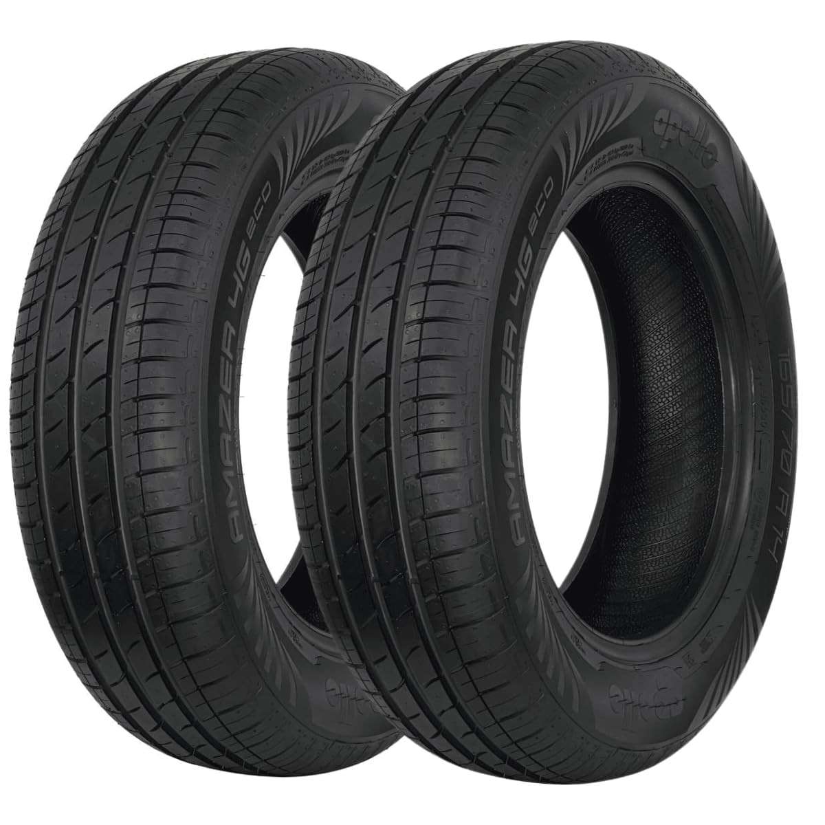Kit 2 Pneus Apollo Amazer 4G ECO 165/70 R14 81T - Palio, Fox, Uno e Compactos
