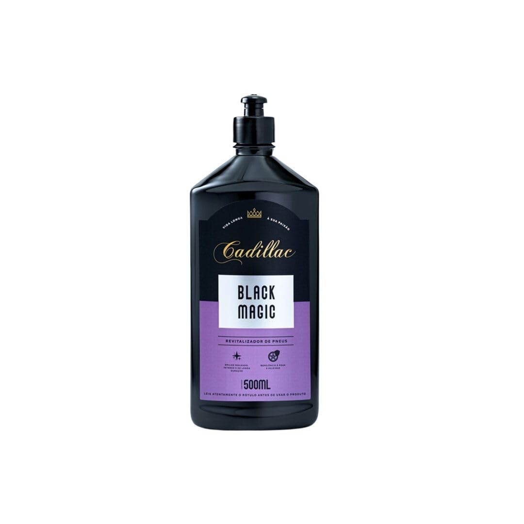 Black Magic Cadillac Revitalizador de Pneus: Brilho Intenso e Duradouro por Semanas!