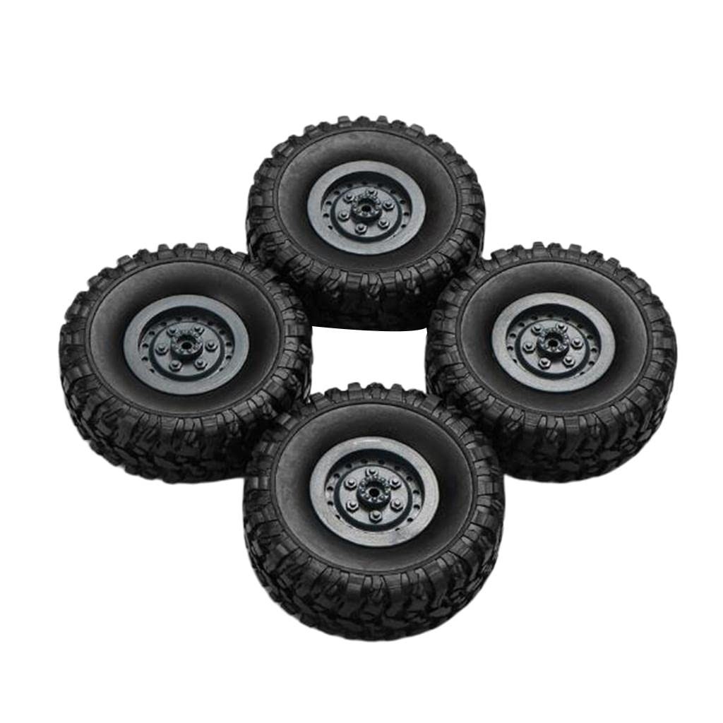 Kit 4 Pneus de Borracha Premium para Caminhões e Carros RC - Upgrade de Performance