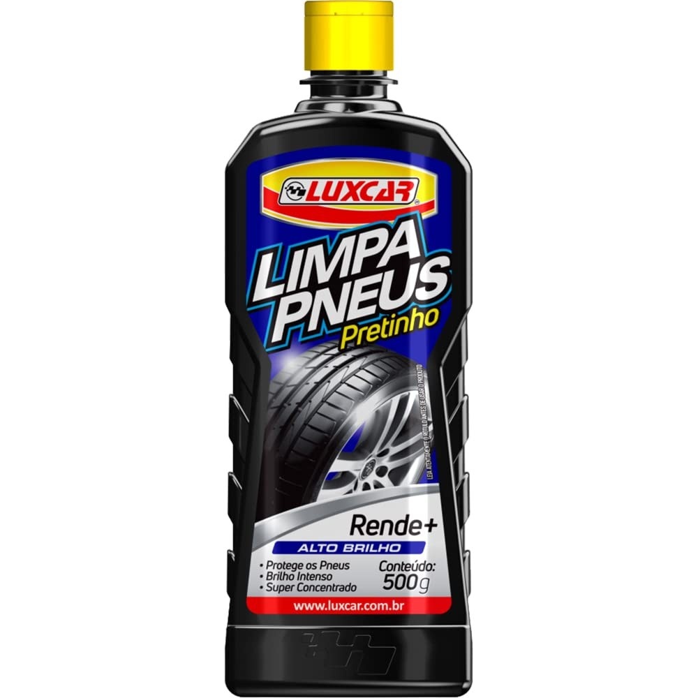 Luxcar Limpa Pneus Pretinho 500ml: Brilho e Proteção Duradoura para Seu Carro