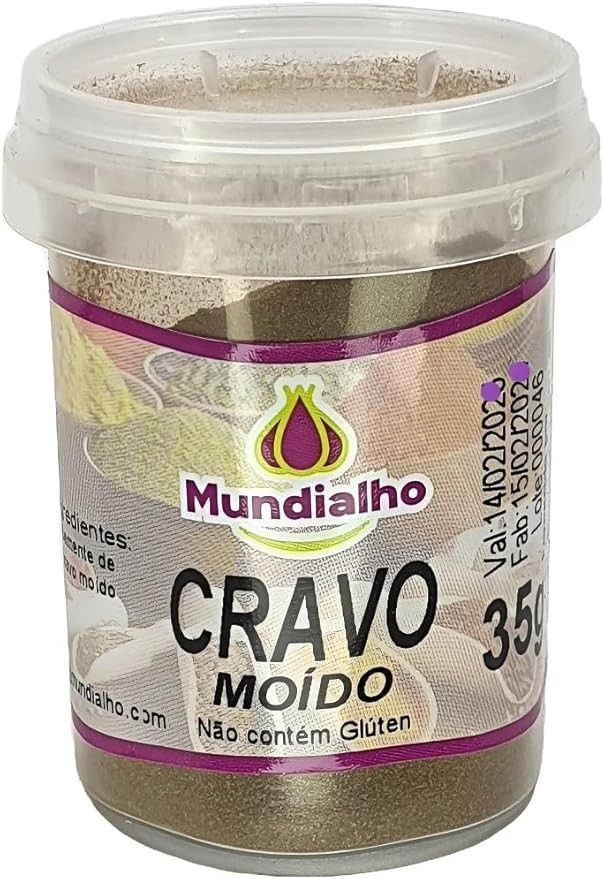 Cravo Da Índia Moído Pó Mundialho 35g