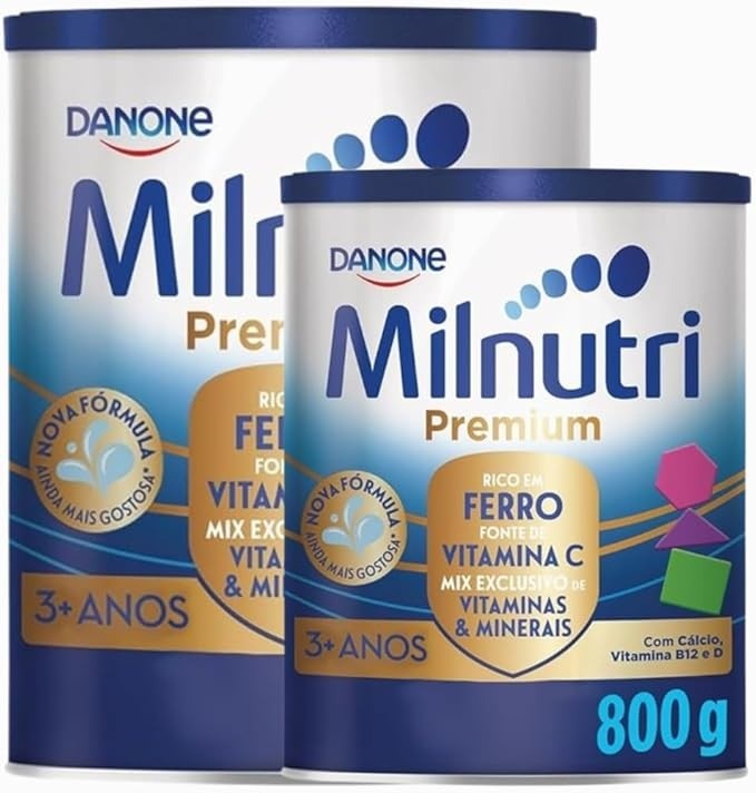 2 LATAS- Composto Lácteo em pó MILNUTRI Premium- 800gr