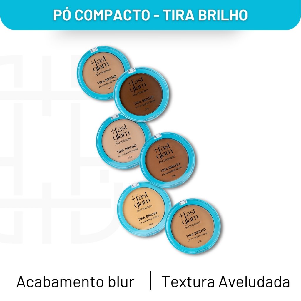 Pó Compacto Tira Brilho Fast Glam Ana Hickmann: Cobertura Perfeita