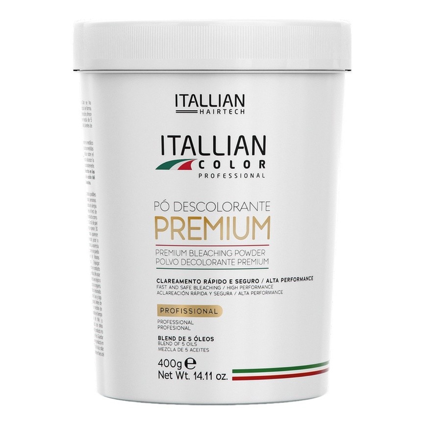 Pó Descolorante Premium Powder 400g: Clareamento Profissional