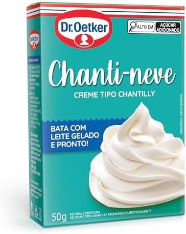 Dr.Oetker Dr. Oetker Pó Para Chanti-Neve Creme Tipo Chantilly Para Rechear E Decorar Bolos Pavês E Sobremesas Textura Leve E Suave 50G