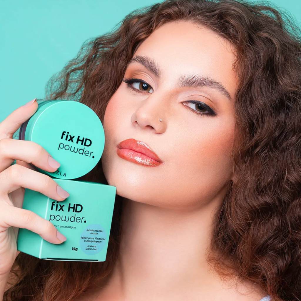 Pó Fixador Translúcido Matte Vizzela: Acabamento Perfeito para Sua Maquiagem
