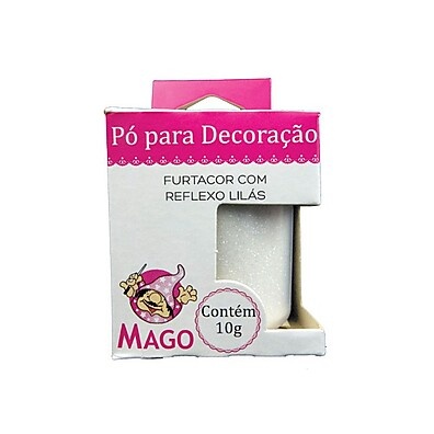 Pó Furtacor Lilás 10g Mago: Brilho Profissional para Seus Doces