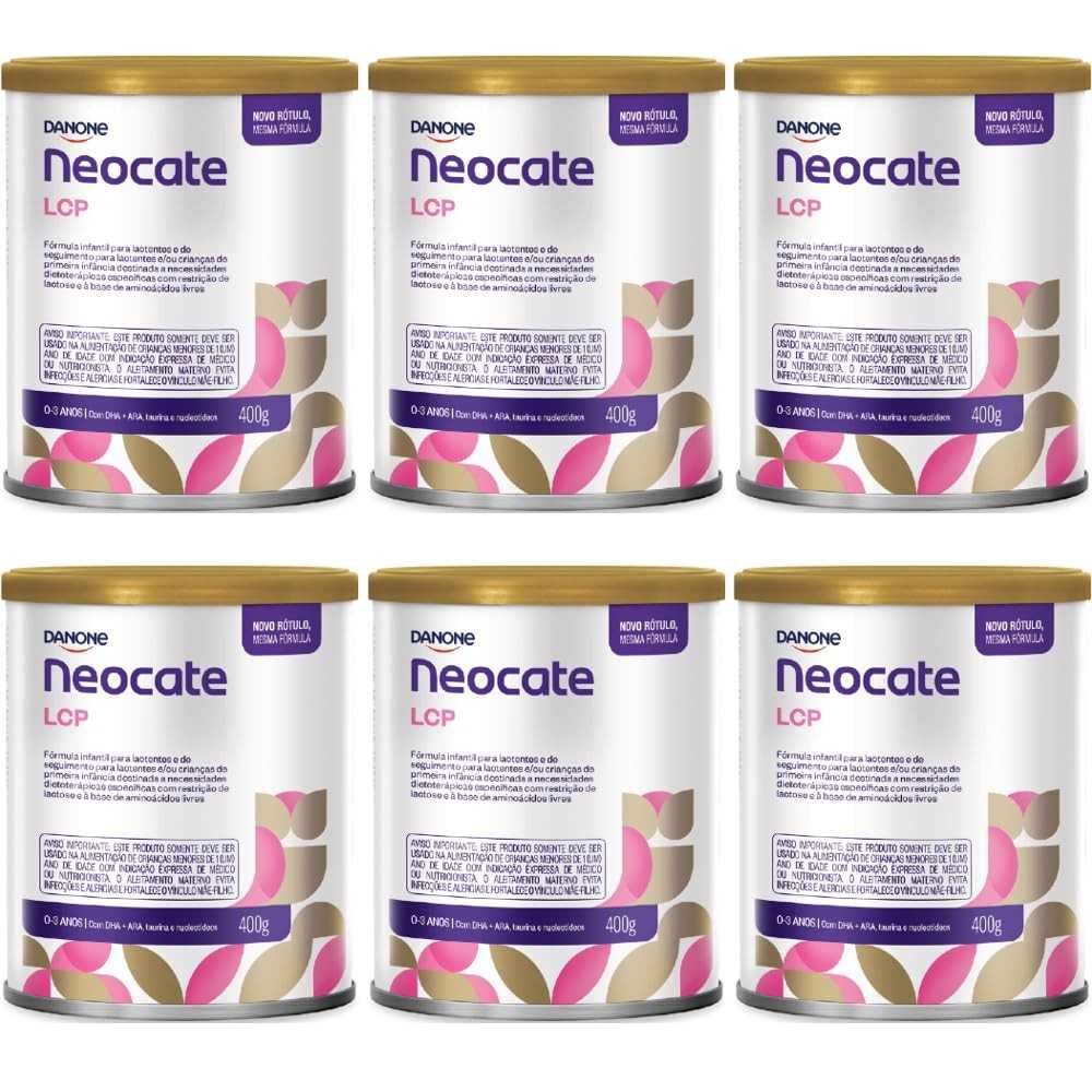 Leite LCP Fórmula Infantil em Pó 400g - Kit com 6 Latas para Bebês