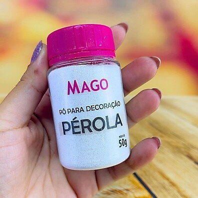 Pó Pérola 50g Mago – Acabamento Perfeito em Doces