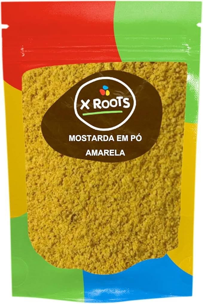 Mostarda em Pó Amarela Importada 100% Pura 500gr - X Roots