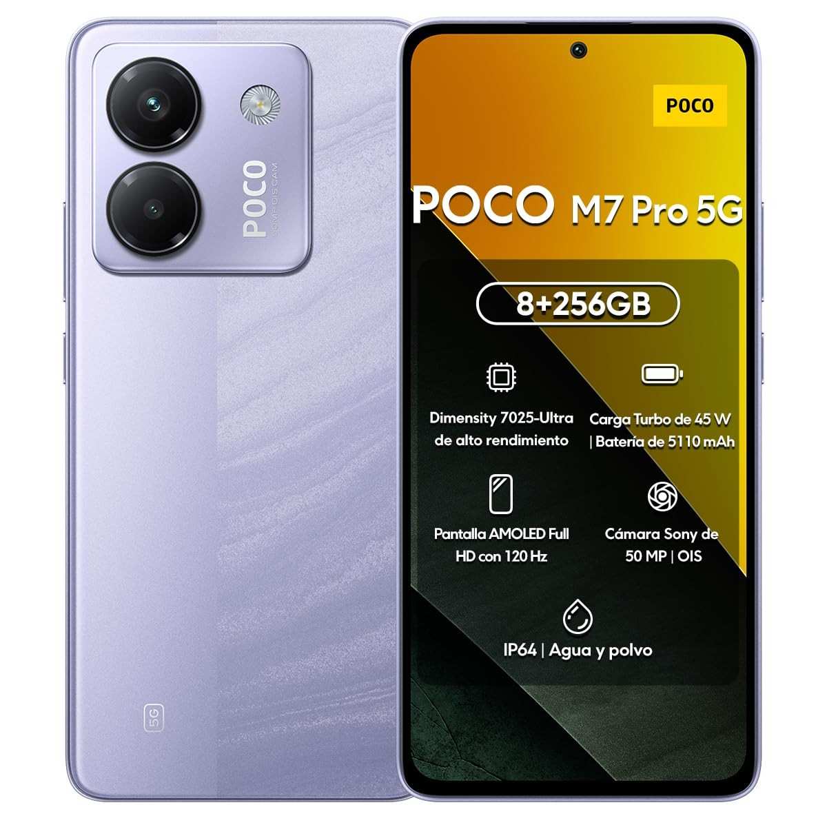 POCO M7 Pro 5G: Potência e Estilo em Suas Mãos | 256GB, Tela AMOLED 120Hz, Carregamento Turbo