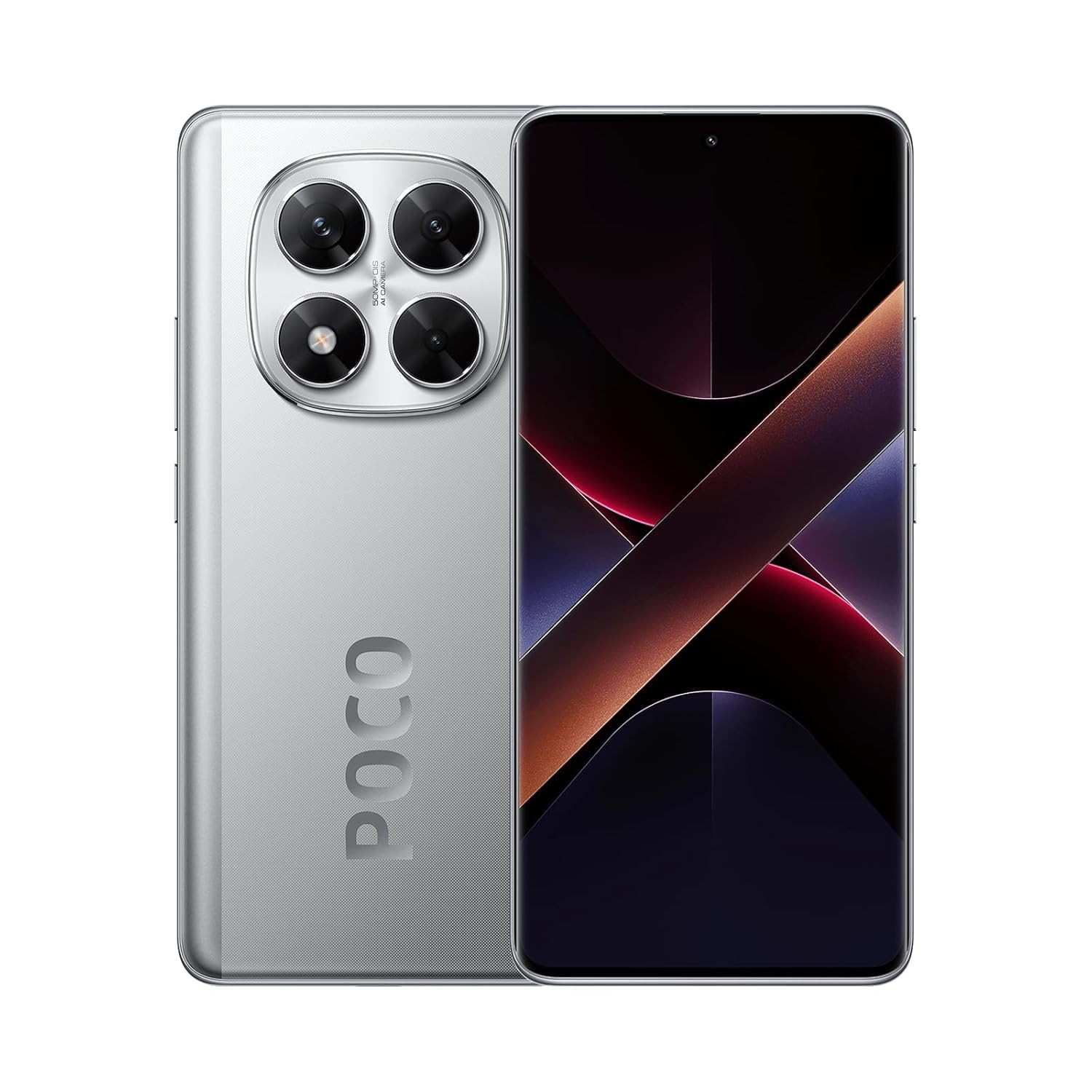 Smartphone Xiaomi Poco X7 5G NFC Prata: 12GB RAM, 512GB ROM - Potência e Estilo!