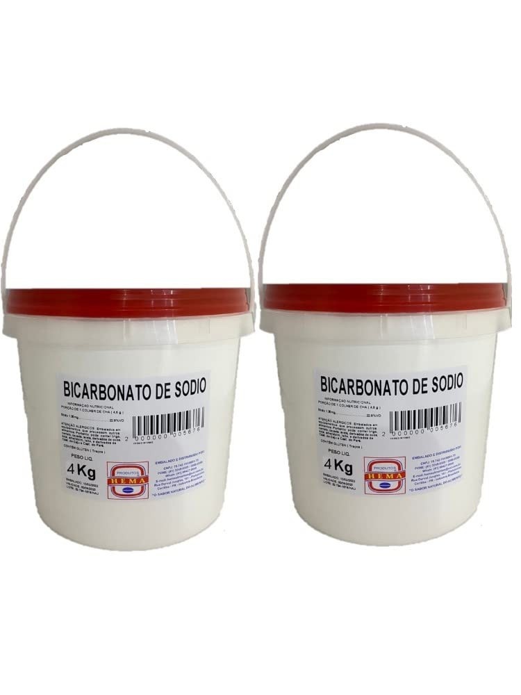 Kit Balde Bicarbonato de Sódio 8kg - Puro Poder de Limpeza e Versatilidade