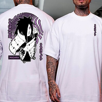 Camiseta Madara Uchiha: Estilo e Poder!