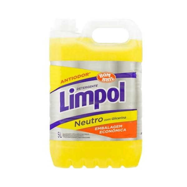 Detergente Líquido Limpol Neutro 5L - Limpeza Poderosa e Mãos Protegidas