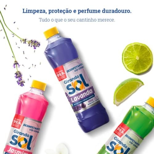 Girando Sol Desinfetante Eucalipto 5L - Limpeza Poderosa com Fragrância Natural