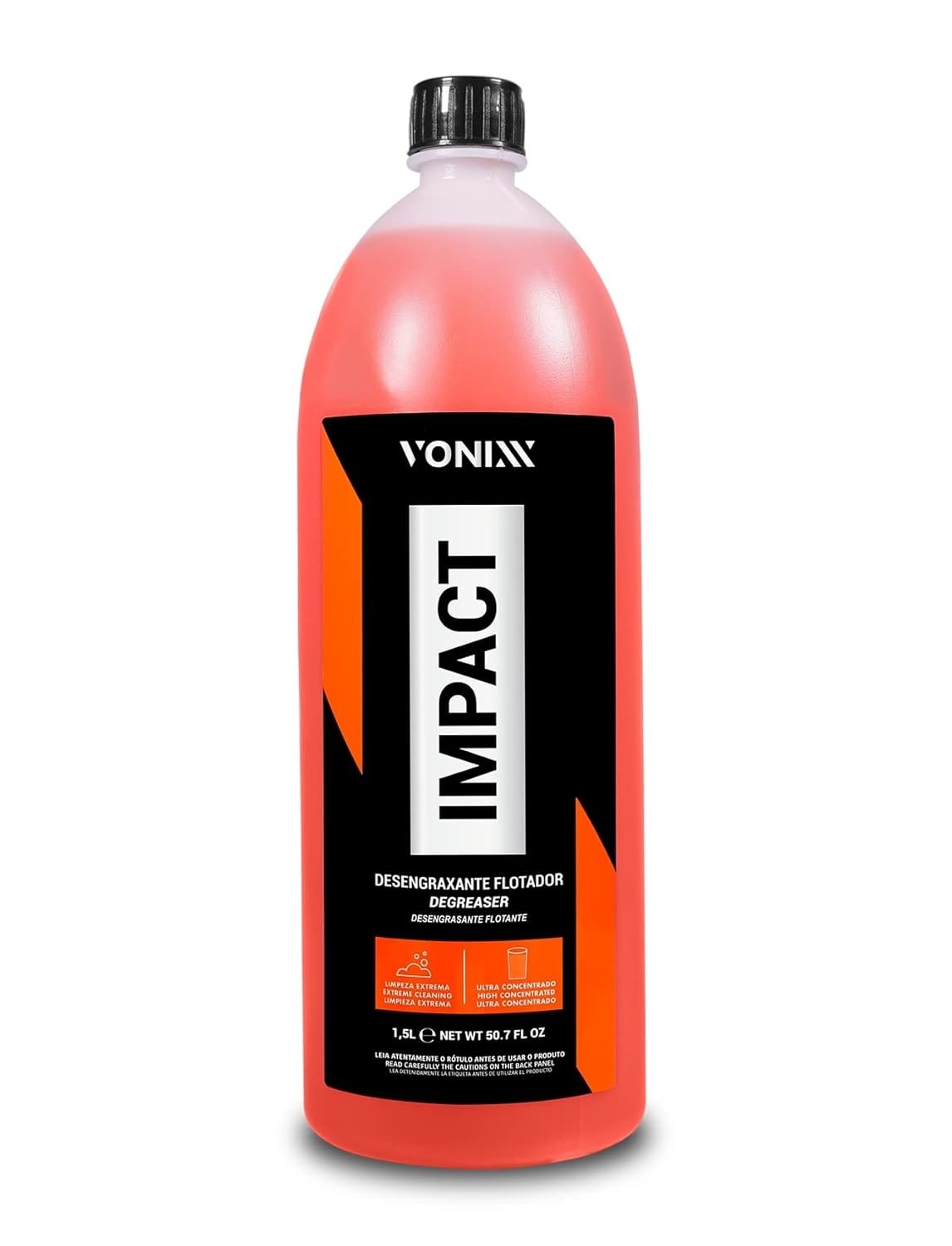 Vonixx Impact 1,5L: Limpador Universal Poderoso para Sujeiras Difíceis