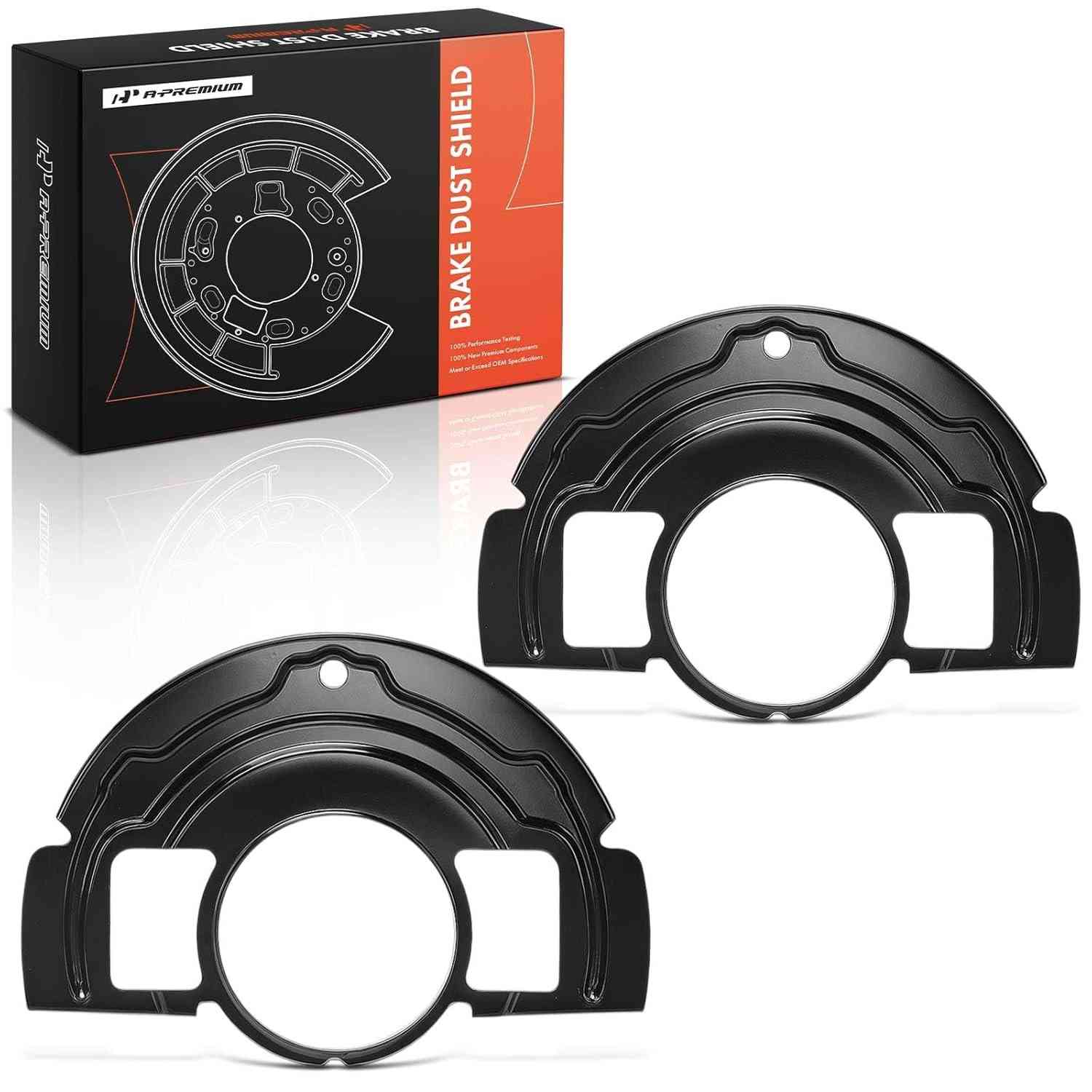 A-Premium Protetor contra poeira do freio dianteiro e do lado do passageiro compatível com modelos Dodge - Ram 1500 2000-2001, Ram 2500 3500 2000-2002, conjunto de 2 peças