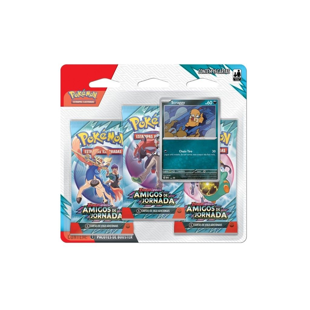 Pokémon Amigos de Jornada: Blister Triplo Copag
