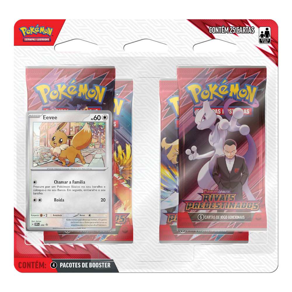 Pokémon Rivais Predestinados: Blister Eevee + Boosters