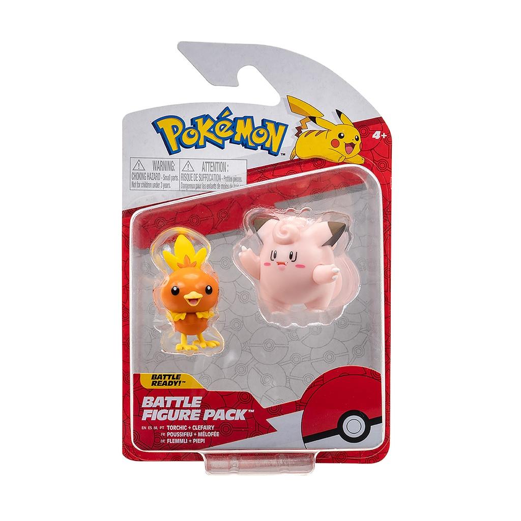 Pokémon Torchic e Clefairy: Figuras de Ação Sunny