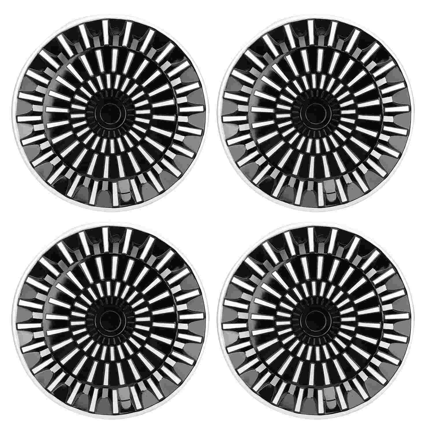 Jiawu Conjunto de Cubos de 14 Polegadas, Tampas de Roda para Carros SUV de Caminhão, Tampas do Cubo de Roda ABS R14 Com Snap on Design, Conjunto de 4, Ajuste Universal Em Qualquer