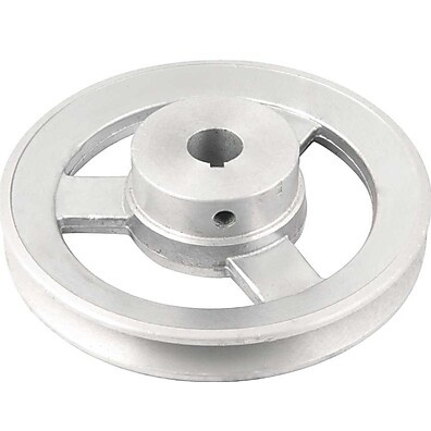 Polia de Alumínio 1 Canal Perfil A 150mm com Furo 3/4 Vonder