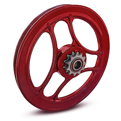Polia Ventilada com Rolamentos e Pinhão Bikelete – Alta Performance