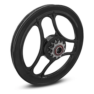 Polia Ventilada Preta Bikelete: Potência e Durabilidade