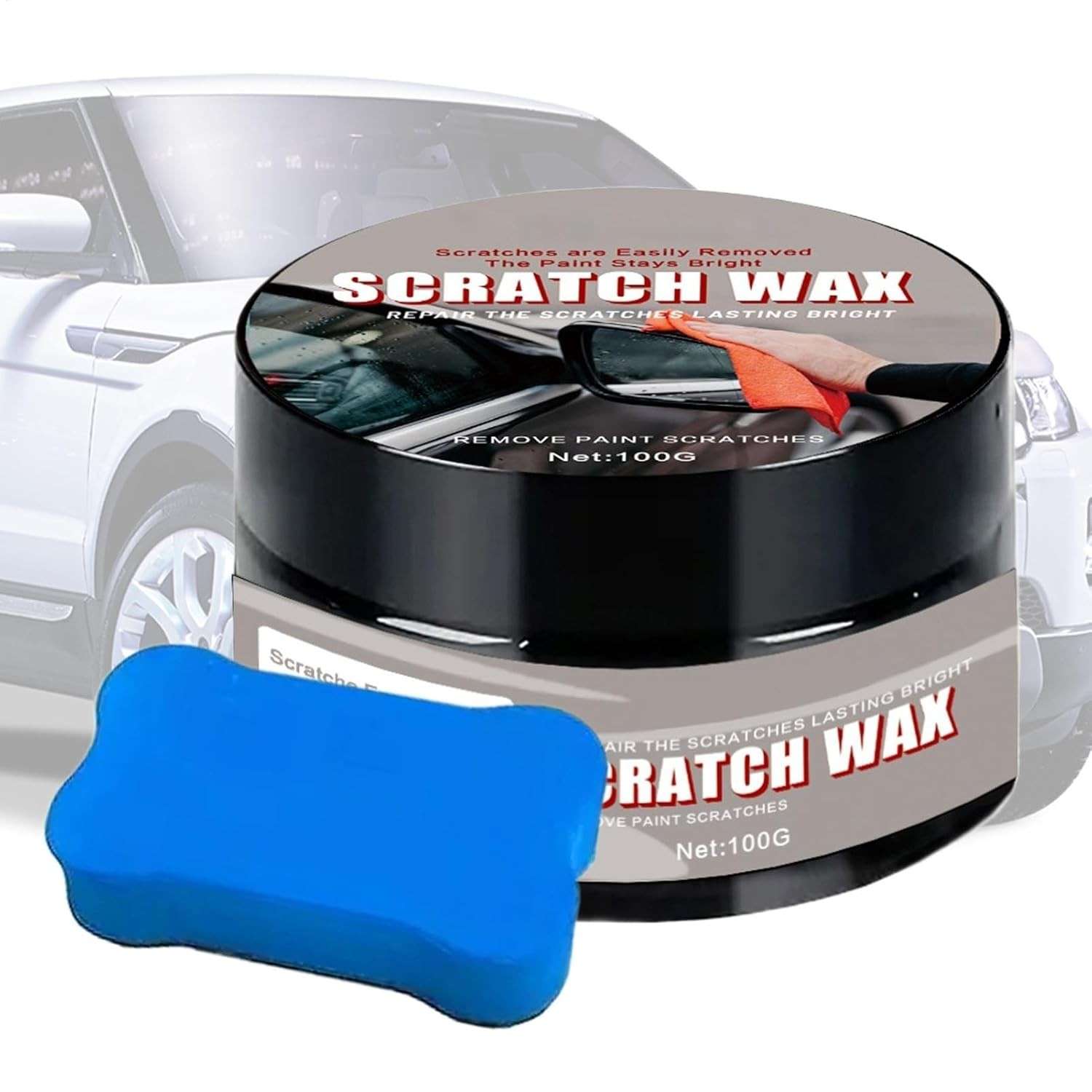 Composto de polimento para carros, pasta para reparo de arranhões de carros | Composto de polimento para pintura automotiva - Reparo portátil de arranhões de pintura para veículos, polimento e cera pa