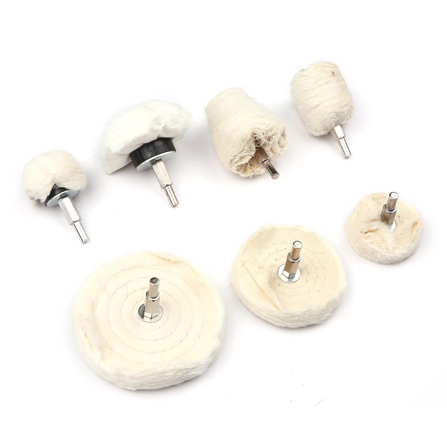 Kit Almofada e Roda de Polimento 58 Peças - Compatível com Mini Furadeiras e Polidoras
