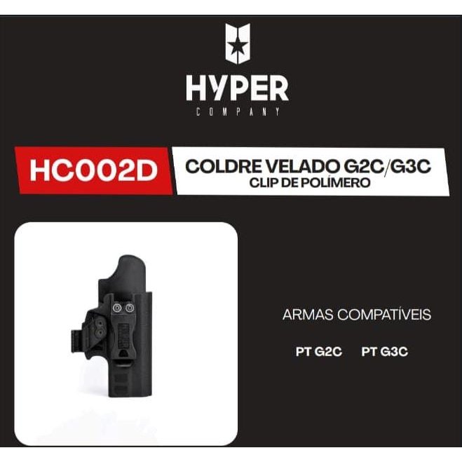 Coldre Velado Taurus G2C/G3C: Conforto e Segurança em Polímero