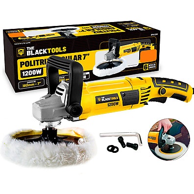 Politriz Angular 7” The Black Tools: Potência e Precisão!