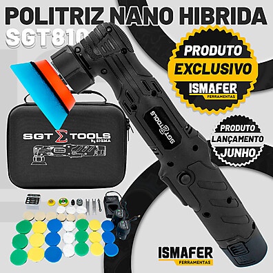 Politriz Nano Híbrida 2mm 12mm All Black – Potência e Precisão na Palma da Mão