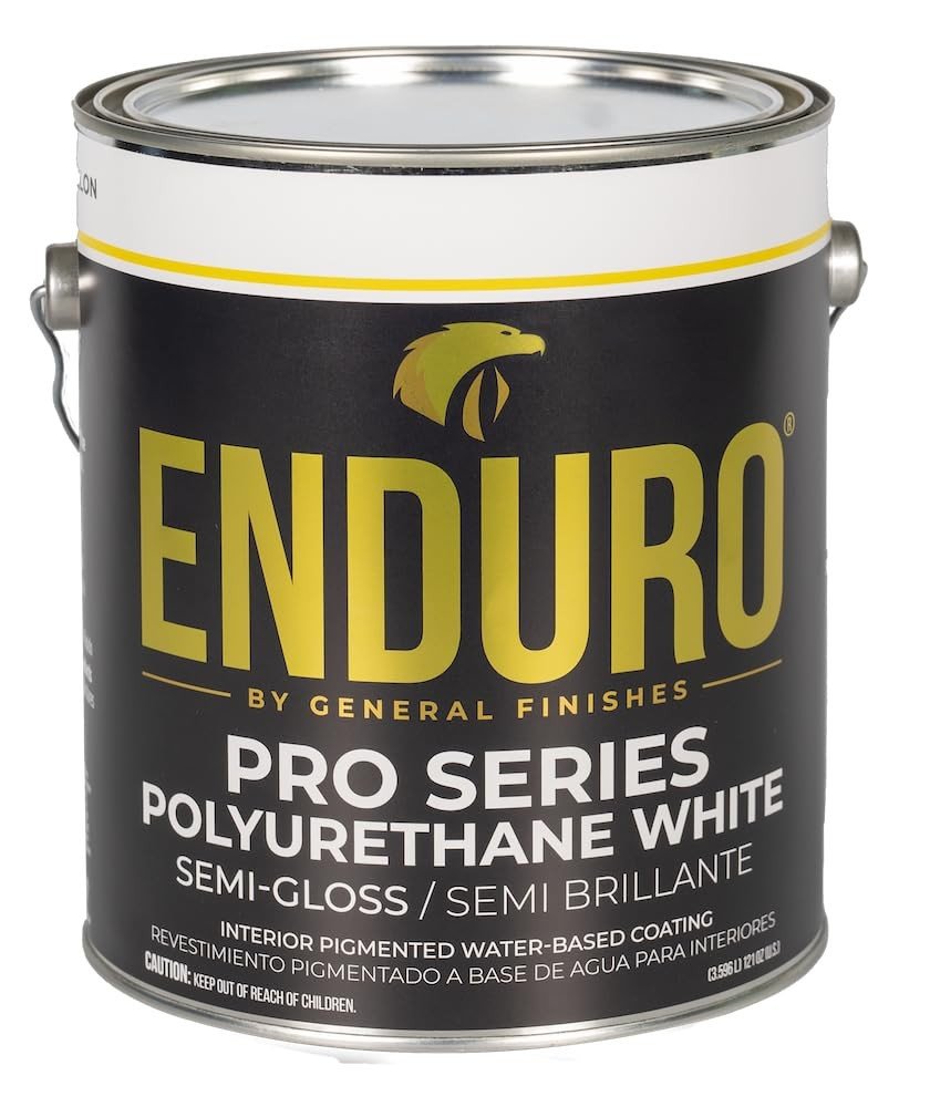 General Finishes Enduro Pro Series Branco Semi-Brilho - Poliuretano Profissional para Acabamentos Premium