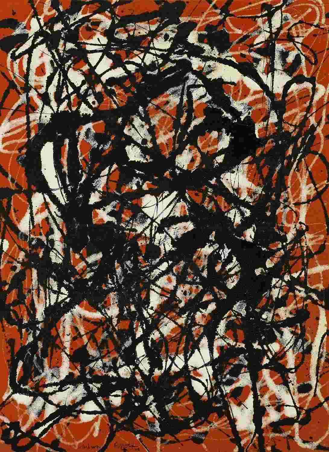 Poster Arte Abstrata Paul Jackson Pollock - Tela ou Papel 51x34cm