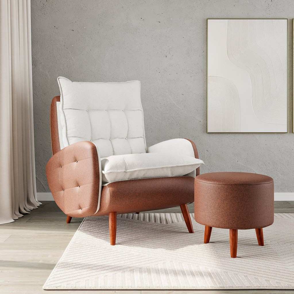 Poltrona Eloá Plus: Conforto e Estilo!